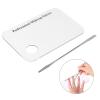 Clear Acrylic Makeup Palette Stainless Steel Spatula Set Multipurpose Tool for Makeup and Nail Art Creations Ideal Beauty Enthusiasts view 4