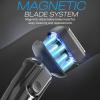 HUMMINGBIRD MK7 Premium Foil Face Shaver, Four Blade Foil Shaver with Long Hair Leveler, Electric Razor for Men, Waterproof Wet & Dry Shave, Cordless USB-C Rechargeable, LED Display, Travel Case view 3