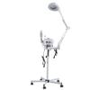 Professional Facial Steamer with Magnifying Lamp, Rolling Stand, Adjustable Height, White view 2