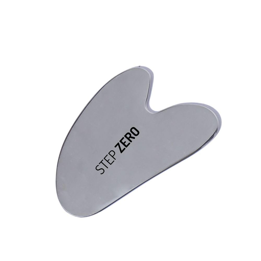 100% Stainless Steel Gua Sha Tool for Face, Lymphatic Drainage Massage, Facial Sculpting and Fine Line Reduction