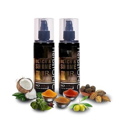 Black and Shine Hair Oil 200ml (Pack of 1) Natural, Non-Sticky & Non-Greasy,Long Hair Formula for Men & Women | Daily Use for Hair Shine & Vitality |