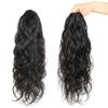 JHXIN Body Wave Short Claw Clip Drawstring Ponytail Human Hair Extensions(20 inch) view 4