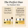 Gleamin Brightening Duo  Vitamin C Clay Mask & Advanced Brightening Moisturizer for Dark Spots, Uneven Tone & Glowing Skin view 4