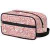 Ioracida Custom Travel Cosmetic Bag, Butterfly Personalized Makeup Bags for Grils, Large Capacity Makeup Pouch Bag, Rose Gold view 2