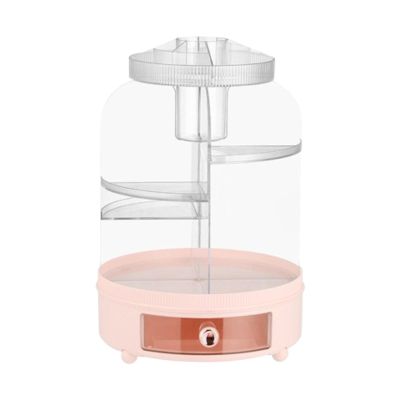 360 Rotating Cosmetic Storage Organizer for Makeup and Skincare Products, pink