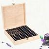 87 Bottle Wooden Essential Oils Storage Box 75 Slot Compatible with 5-15ml Essential Oils 12 Slot Compatible with 10ml Roller Bottles Oil Case Holder Safe (Color : Natural Size : 25.5X2 view 2