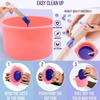 2Pcs 14 oz Silicone Wax Warmer Liner & 50 Pcs Waxing Sticks Body Hair Removal Sticks Applicator Easy to Clean Non-Stick Wax Pot Silicone Bowl Replacement view 4