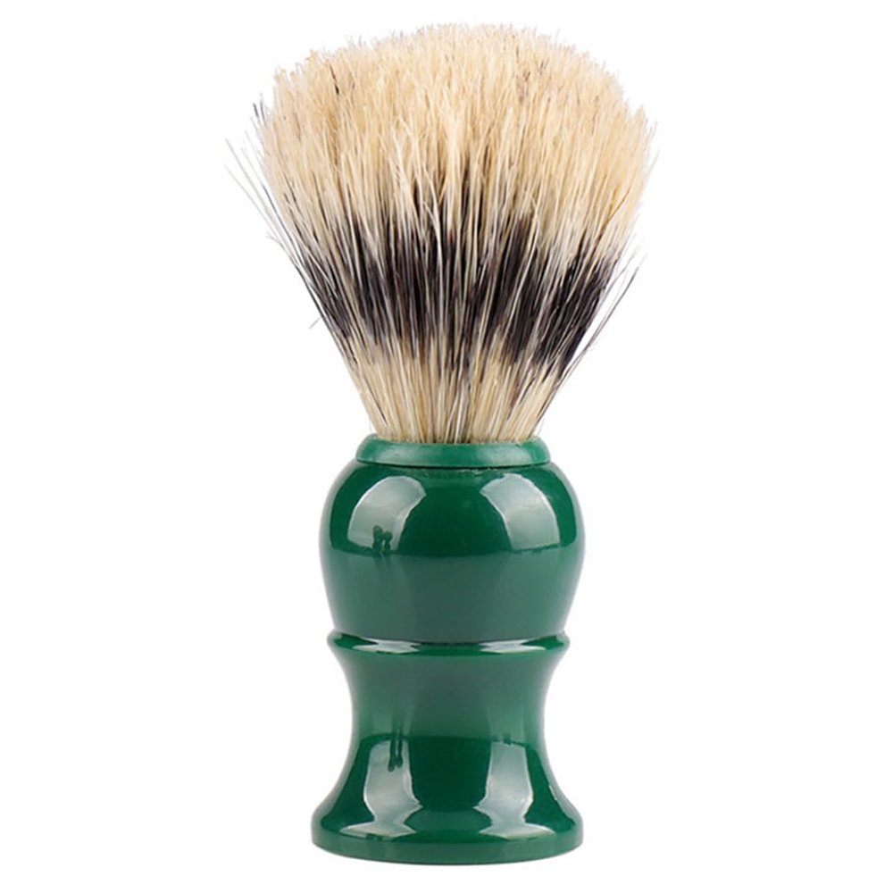 bristle shaving brush Hair Shaving Brush Handle Bristle Safety Neck Sweep Green