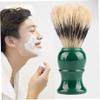 bristle shaving brush Hair Shaving Brush Handle Bristle Safety Neck Sweep Green view 2