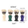 bristle shaving brush Hair Shaving Brush Handle Bristle Safety Neck Sweep Green view 3