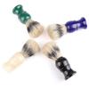 bristle shaving brush Hair Shaving Brush Handle Bristle Safety Neck Sweep Green view 4