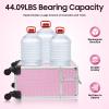 Makeup Train Case, Large Capacity Rolling Makeup Case Removable Casters, Cosmetology Case on Wheels with Individual Safety Locks and Latches, for Hair Stylists, Pet Groomers, Makeup Artists, etc. view 3