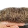 Hair Wonders Mens Hairpiece Human Hair Swiss Lace Hair System for Men Toupee Replacement Systems Natural Looking Toupee for Men 6X9#17R Brown/Blonde Mix Warm Tone 90% Light Density view 4