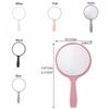 Handheld Makeup Mirror Small Round Makeup Mirror with Handle Portable Travel Mirror Cosmetic Mirror for Women Girls(L,Green) view 2