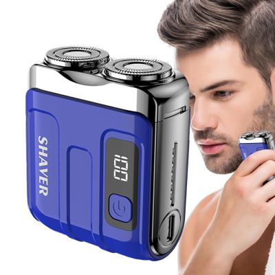 High-Speed Men's Electric Shaver - Beard Trimmer, Portable Rechargeable Wet Dry Shaving | Versatile Face Shaver for Home, Travel, and -Go, Durable and Convenient Shaver for A Close Comfortable
