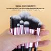 10 Pcs Mini Makeup Brushes, Premium Synthetic Foundation Powder Concealers Eye shadows Blush Kabuki Brush, Synthetic Bristles, Cruelty-Free (Mini Brush Random Color Set) view 2