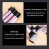 10 Pcs Mini Makeup Brushes, Premium Synthetic Foundation Powder Concealers Eye shadows Blush Kabuki Brush, Synthetic Bristles, Cruelty-Free (Mini Brush Random Color Set) view 3