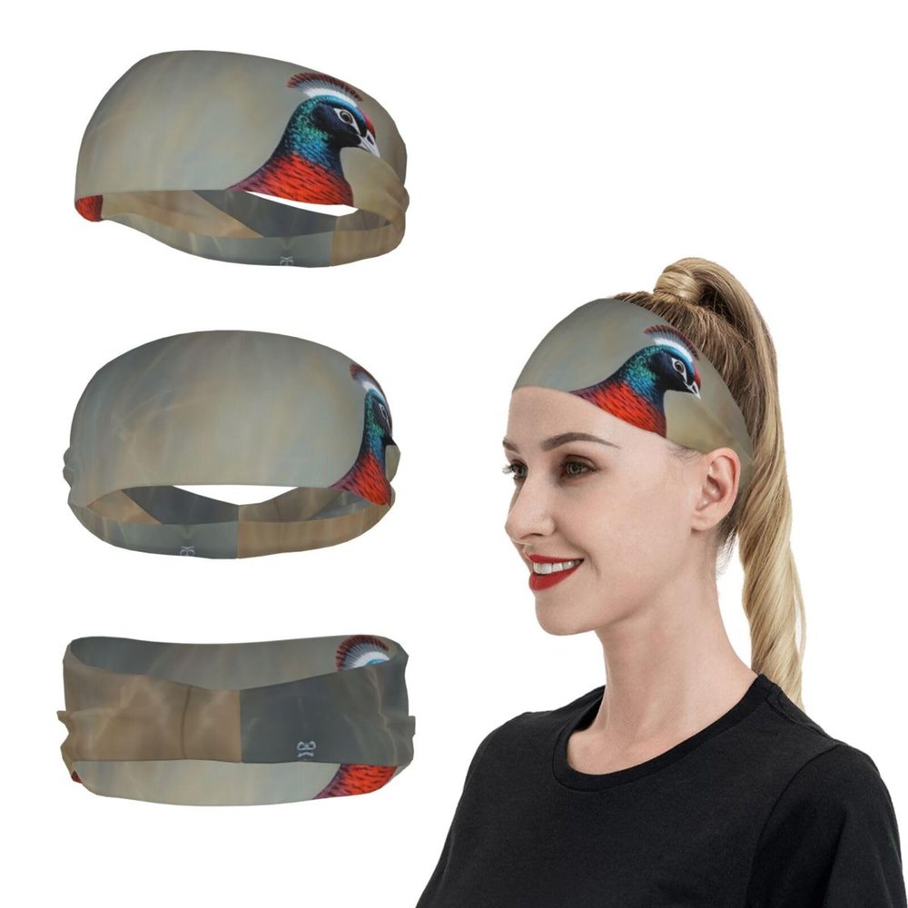 Red Pheasant Sports Headbands for Men Women Sweatbands Moisture Wicking Workout Sweat Bands Mens Running Headband Sweat Head Bands for Tennis Stretchy Hairband