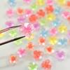 50pcs 3D Colorful Flower Nail Charms Resin Translucent Summer Nail Jewelry view 2