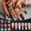 LIFOOST 100pcs Hibiscus Flower Nail Charms, Resin, 3D, 11.5x11.5x4mm, Colorful, DIY Nail Art Supplies view 1