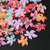 LIFOOST 100pcs Hibiscus Flower Nail Charms, Resin, 3D, 11.5x11.5x4mm, Colorful, DIY Nail Art Supplies view 2