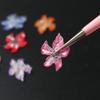 LIFOOST 100pcs Hibiscus Flower Nail Charms, Resin, 3D, 11.5x11.5x4mm, Colorful, DIY Nail Art Supplies view 3