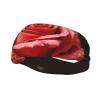 Red Roses and Love Sports Headbands for Men Women Sweatbands Moisture Wicking Workout Sweat Bands Mens Running Headband Sweat Head Bands for Tennis Stretchy Hairband view 2