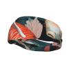 HCBPWVQA Fish And Flower Sports Headbands for Men Women Sweatbands Moisture Wicking Workout Sweat Bands Mens Running Headband Sweat Head Bands for Tennis Stretchy Hairband view 2