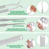 Ingrown Toenail File and Lifter Tool, Stainless Steel Ingrown Toenail Removal Kit, Under Toe Nail Cleaner Tool Pedicure Tools Kit 3 Pack view 2