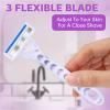 Leriton 96 Count Women's Disposable Razors Bulk Purple 3 Blade Sensitive Skin Bikini Line Razor for Bathing Hotel Travel view 2
