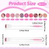 200 Pack Lash Spoolies Set, Adjustable Mascara Wands 100 PCS Eyelash Brushes and 100 PCS Empty Travel Container Tubes Lash Applicator Tool for Eyelash Extensions, Improve Mascara Volume and Length view 2