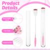 200 Pack Lash Spoolies Set, Adjustable Mascara Wands 100 PCS Eyelash Brushes and 100 PCS Empty Travel Container Tubes Lash Applicator Tool for Eyelash Extensions, Improve Mascara Volume and Length view 3