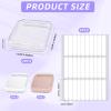 6PCS Nail Boxes for Press Ons, Acrylic Press on Nails Storage Box for Manicurist, Nail Packaging Box with 30 PCS Adhesive Double Sided Tape, Acrylic Fake Nail Display Box, Artificial False Nail Box view 2
