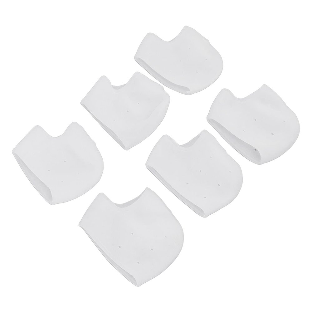 3 Pairs Silicone Heel Protectors Moisturizing and Cracking Heel Protective Pad for Heel Pains Silicone Thin Deliver Full for Feet Discomfort Ens Silicone Heel ProtectorsHeel