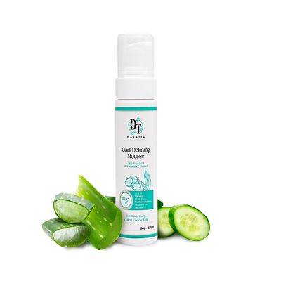 Dorelle Pure Essence Curl Defining Mousse  Lightweight mousse for curly hair, hair mousse for curls, wavy hair mousse with Aloe, Cucumber & Flaxseed  hair styling products for women