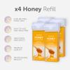 Hair Removal Wax, Wax Refill, Soft Wax Roller Cartridge for Roll on Waxing Kit, Honey Rolling Wax for Sensitive Skin, 4 Pack view 2