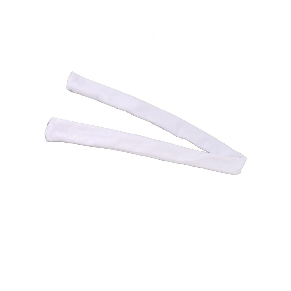 Eujgoov Curly Hair Headband, Lint Curly Hair Headband, Scarfs Band Soft Antislip Wide Women Bands for Sport and Makeup (White)
