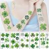 10 Sheets St. Patrick's Day Temporary Tattoos for Kids, St Patricks Day Party Supplies Green Shamrock Fake Tattoos Stickers Cute Irish Clover Water Transfer Decorations Party Favors for Boys Girls view 2
