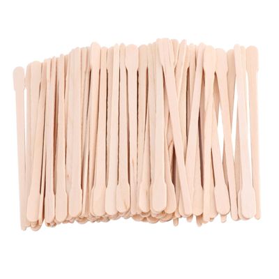 Ipetboom 600pcs Hair Removal Sticks Multifunctional Wooden Applicators for Salon Home Use for Eyebrow Shaping Body Hair Removal Easy to Handle