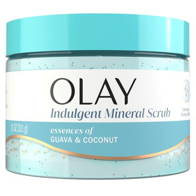 Olay Body Scrub for Women, Indulgent Moisture, Coconut & Guava Scent, 11 oz
