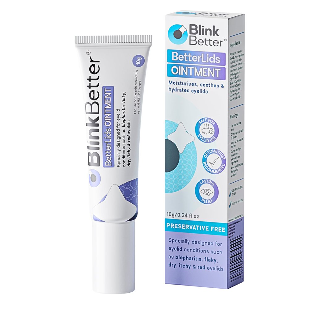 BetterLids Eyelid Ointment  Intense Oat Complex with Shea Butter & Panthenol - Hydrates, Nourishes & Soothes  Moisturizing Care for Dry, Itchy, Red, Sensitive, Flaky Skin Around the Eyes - 0.35 oz