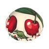 Lovely Sweet Red Cherry Print Shower Cap For Women,Reusable Bath Cap,Breathable Shower Caps,Bathing Shower Caps With Adjustable view 1