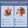 AUZEAL Nose Wax Kit Men, Nose Hair Waxing Kit with 100g Wax, 40 Sticks, Ear Hair Removal for Men, USB Fast Heat, Smart Constant Temp, Upgraded Size, Multi-Accessories, Gray view 3