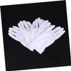 HOMSFOU Moisturizing Gloves in White Lace 12 Pairs for Work Cleaning Industrial Jewelry Inspections view 3