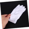 HOMSFOU Moisturizing Gloves in White Lace 12 Pairs for Work Cleaning Industrial Jewelry Inspections view 4