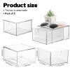 2 Pack Disposable Face Towel Holder, Plastic Face Towels Storage Box with Drawer, Stackable Organizer for Clean Skin Club Face XL Towels, Towel Containers, Skincare Oragnizer for Vanity Organization view 2