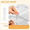 5 Pack Makeup Organizer Stackable, 12.1''L Bathroom Organizer and Storage Acrylic Undersink Drawer Organizer, Cosmetics and Beauty Supplies,Clear Plastic Storage Bins for Vanity,Pantry,Cabinet,Kitchen view 3