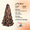Loose Wave French Curl Braiding Hair for Box Braids 75g/Pack Synthetic Hair Extensions for Black Women 22 Inch 8 Packs Bouncy Ombre Pre Stretched Braiding Hair (22 Inch,8 Packs,P4/30 view 2