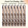 Loose Wave French Curl Braiding Hair for Box Braids 75g/Pack Synthetic Hair Extensions for Black Women 22 Inch 8 Packs Bouncy Ombre Pre Stretched Braiding Hair (22 Inch,8 Packs,P4/30 view 4