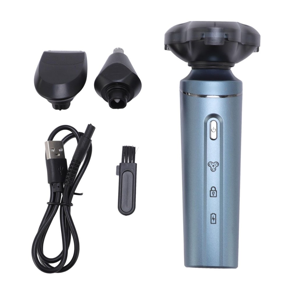 Beard Clipper, 3 in 1 Electric Trimmer for Men, Multifunctional 3 Heads Beard Trimmer, Cordless Beard Shaver Body Grooming Kit with Nose Hair Trimmer